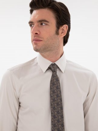 پیراهن رسمی مردانه بژ کاشارل