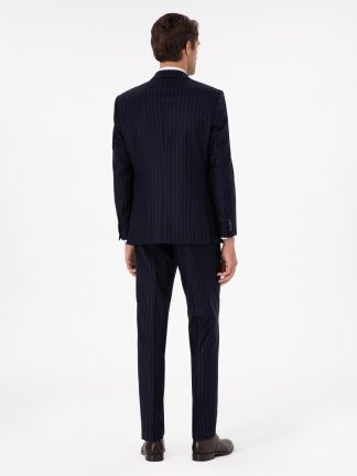 کت و شلوار مردانه سرمه ای تیره کاشارل