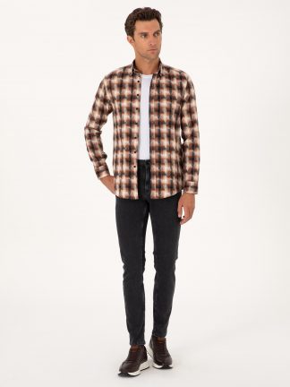 پیراهن مردانه آجری کاشارل