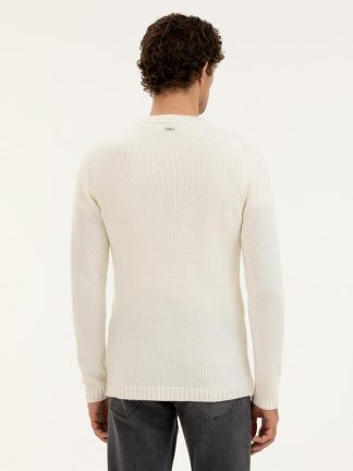 پلیور مردانه سفید کاشارل