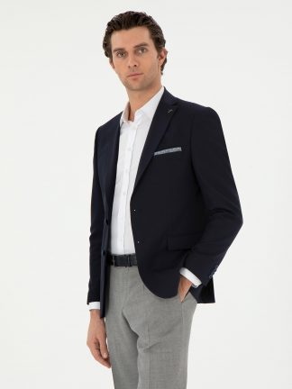 کت مردانه سرمه ای کاشارل