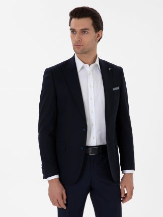 کت مردانه سرمه ای کاشارل