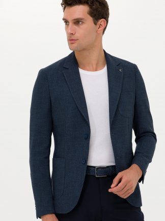 کت مردانه سرمه ای کاشارل