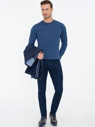 پلیور مردانه نیلی کاشارل