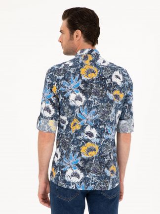 پیراهن مردانه سرمه ای کاشارل