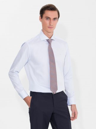 پیراهن رسمی مردانه آبی روشن کاشارل