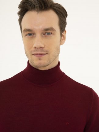 پلیور مردانه زرشکی کاشارل