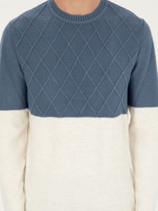 پلیور مردانه نیلی کاشارل