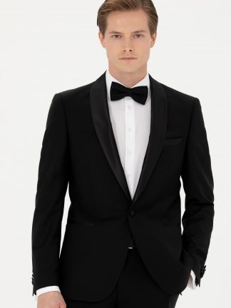 کت و شلوار مردانه مشکی کاشارل