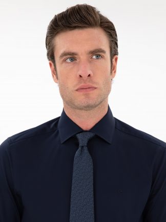 پیراهن رسمی مردانه سرمه ای کاشارل