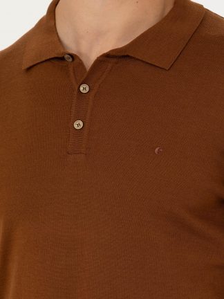 پلیور مردانه قهوه ای کاشارل