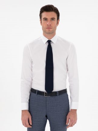 پیراهن رسمی مردانه سفید کاشارل