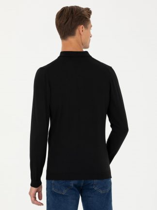 پلیور مردانه مشکی کاشارل