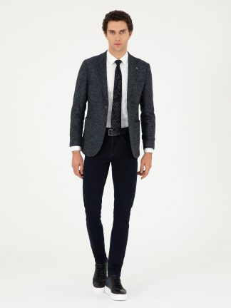 کت مردانه سرمه ای کاشارل