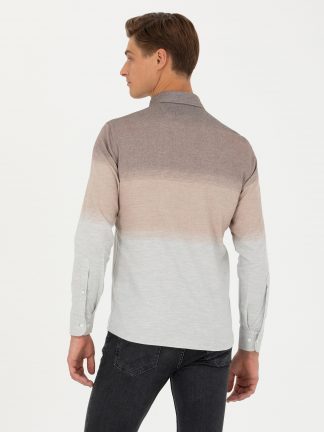 پیراهن مردانه قهوه ای کاشارل