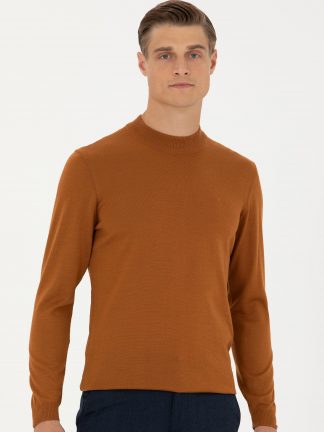 پلیور مردانه دارچینی کاشارل