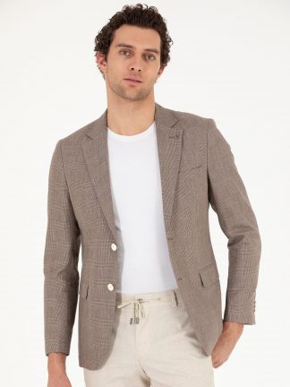 کت مردانه قهوه ای کاشارل