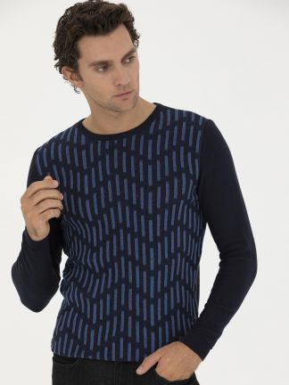 پلیور مردانه سرمه ای کاشارل