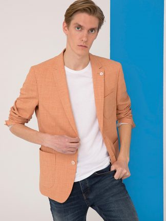 کت مردانه نارنجی کاشارل