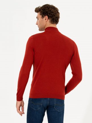 پلیور مردانه آجری کاشارل