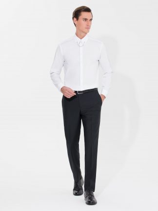 پیراهن رسمی مردانه سفید کاشارل