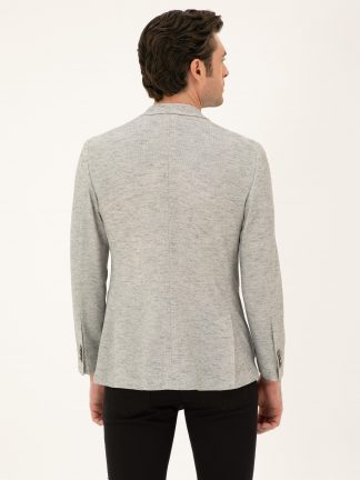 کت مردانه خاکستری روشن کاشارل