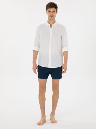 مایو مردانه سرمه ای کاشارل