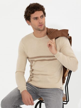 پلیور مردانه بژ کاشارل