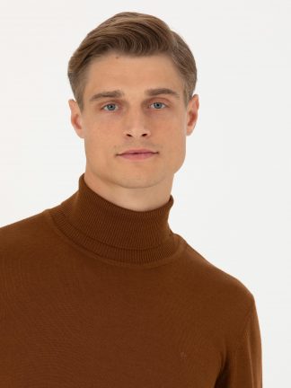 پلیور مردانه قهوه ای کاشارل