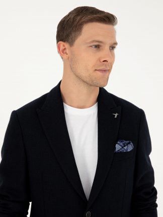 کت مردانه سرمه ای کاشارل