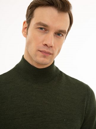 پلیور مردانه خاکی روشن کاشارل