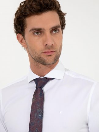 پیراهن رسمی مردانه سفید کاشارل