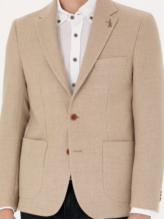 کت مردانه بژ کاشارل