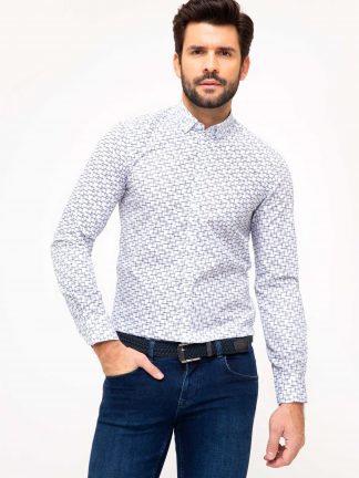 پیراهن مردانه نیلی کاشارل