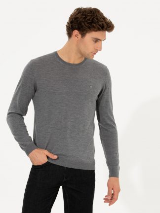 پلیور مردانه خاکستری کاشارل