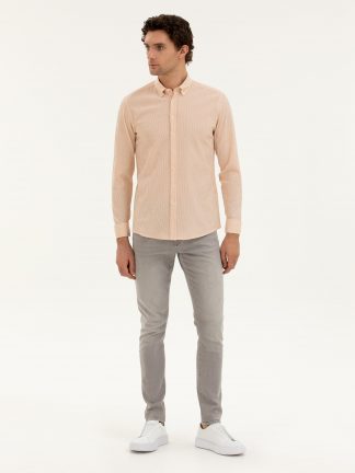 پیراهن مردانه نارنجی کاشارل