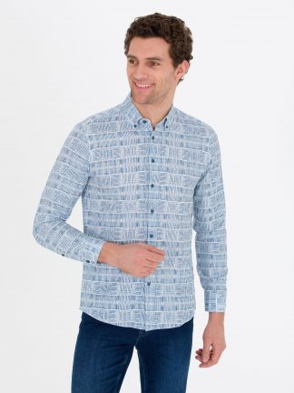 پیراهن مردانه نیلی کاشارل