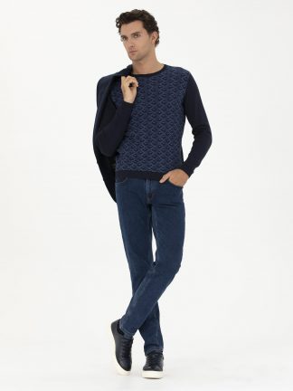 پلیور مردانه سرمه ای کاشارل