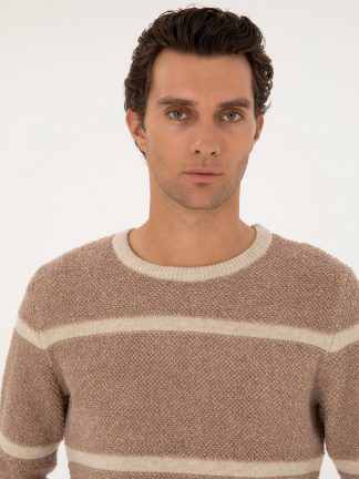 پلیور مردانه بژ کاشارل