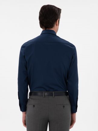 پیراهن رسمی مردانه سرمه ای کاشارل