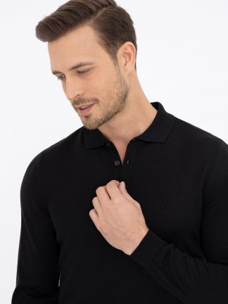 پلیور مردانه مشکی کاشارل