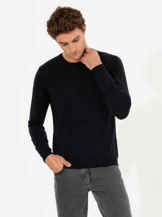 پلیور مردانه سرمه ای کاشارل