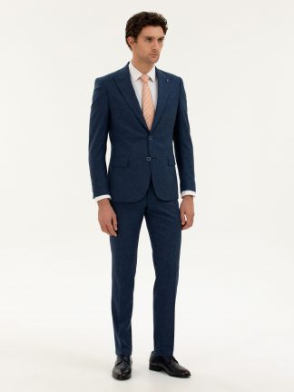 کت و شلوار مردانه سرمه ای کاشارل