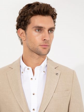 کت مردانه بژ کاشارل