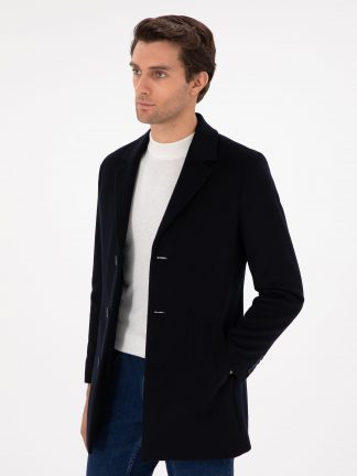 پالتو مردانه سرمه ای کاشارل