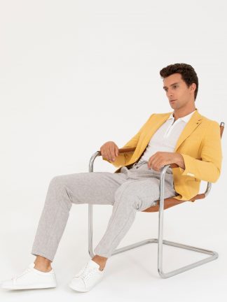 کت مردانه زرد کاشارل