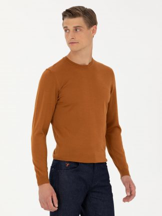 پلیور مردانه دارچینی کاشارل