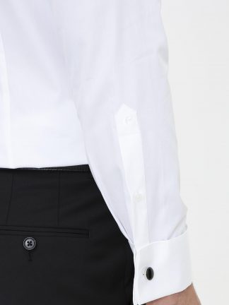 پیراهن رسمی مردانه سفید کاشارل