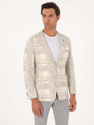 کت مردانه سفید کاشارل