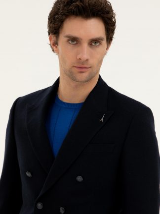 کت مردانه سرمه ای کاشارل